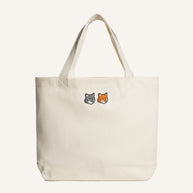 DOUBLE FOX HEAD TOTE