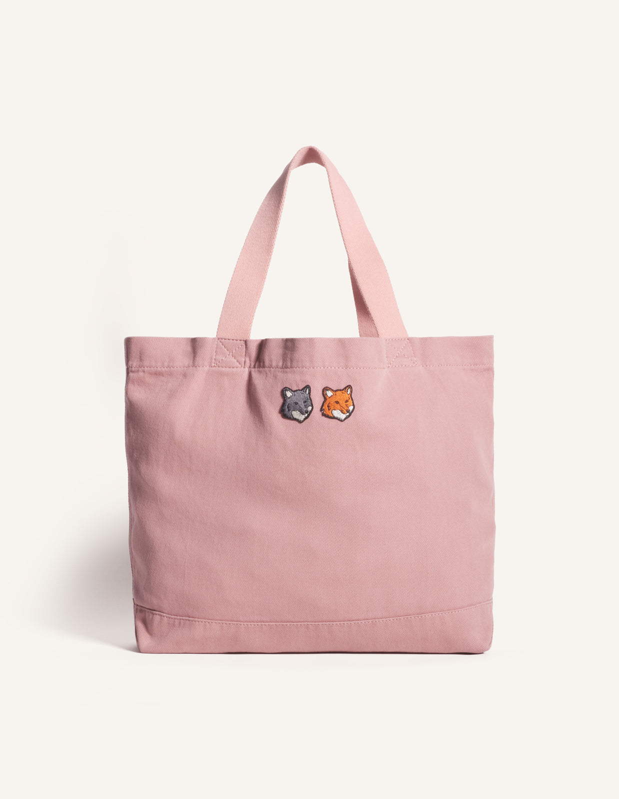 DOUBLE FOX HEAD FADED TOTE