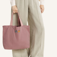 DOUBLE FOX HEAD FADED TOTE