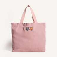 DOUBLE FOX HEAD FADED TOTE