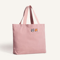 DOUBLE FOX HEAD FADED TOTE