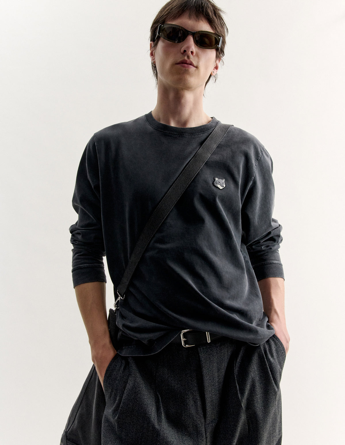 FOX HEAD FADED COMFORT LONG SLEEVE TEE-SHIRT