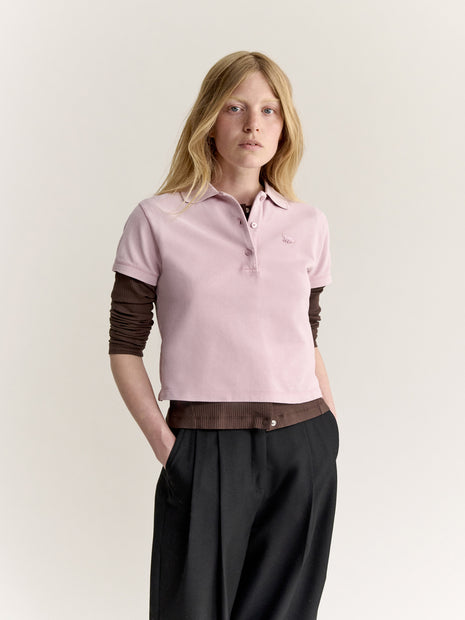 BABY FOX FADED CROPPED POLO