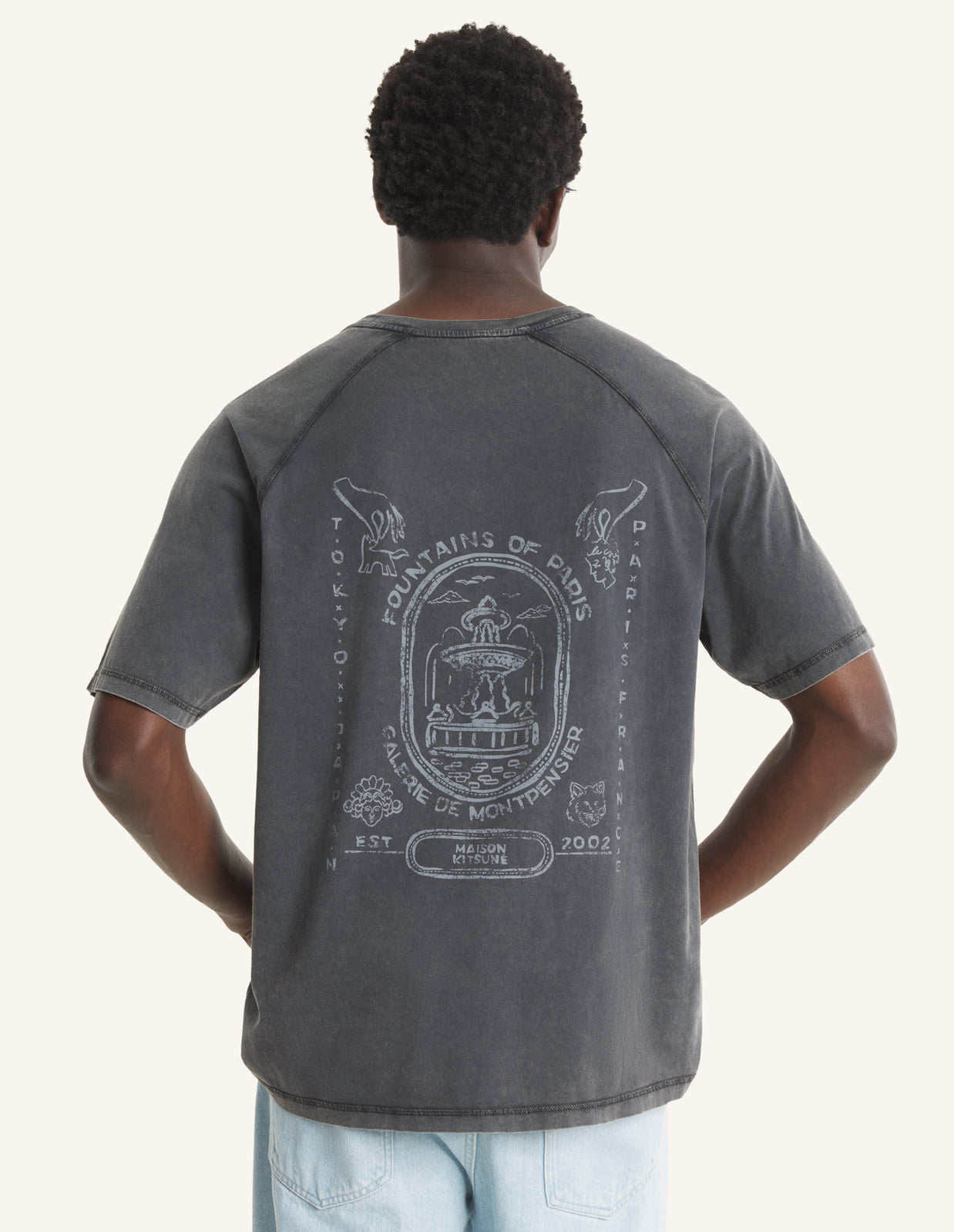 FOUNTAIN STAMP FADED COMFORT TEE-SHIRT