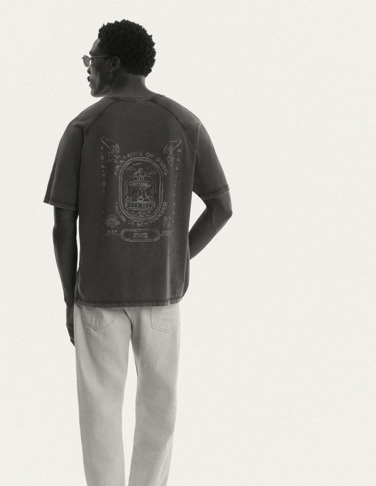FOUNTAIN STAMP FADED COMFORT TEE-SHIRT
