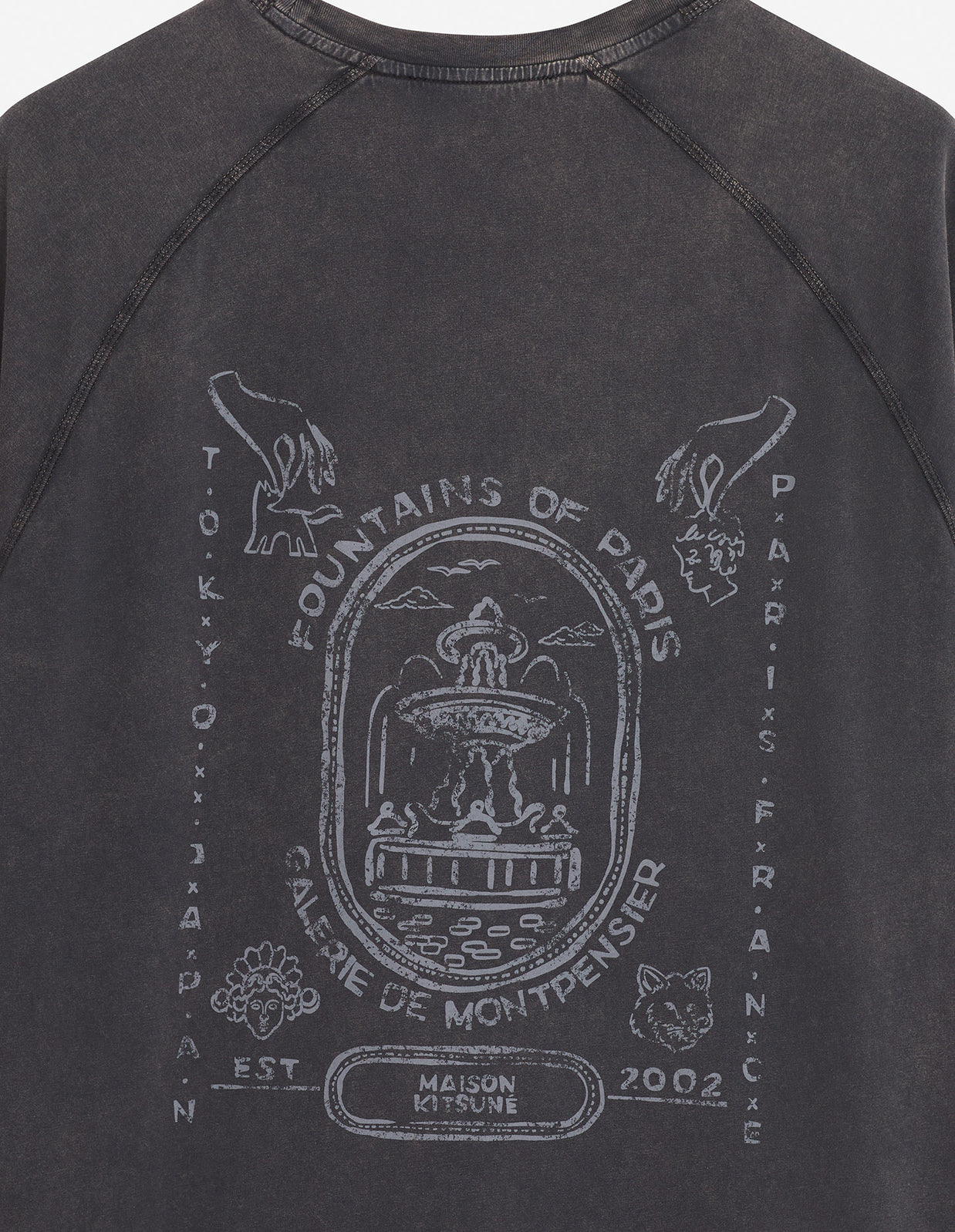 FOUNTAIN STAMP FADED COMFORT TEE-SHIRT