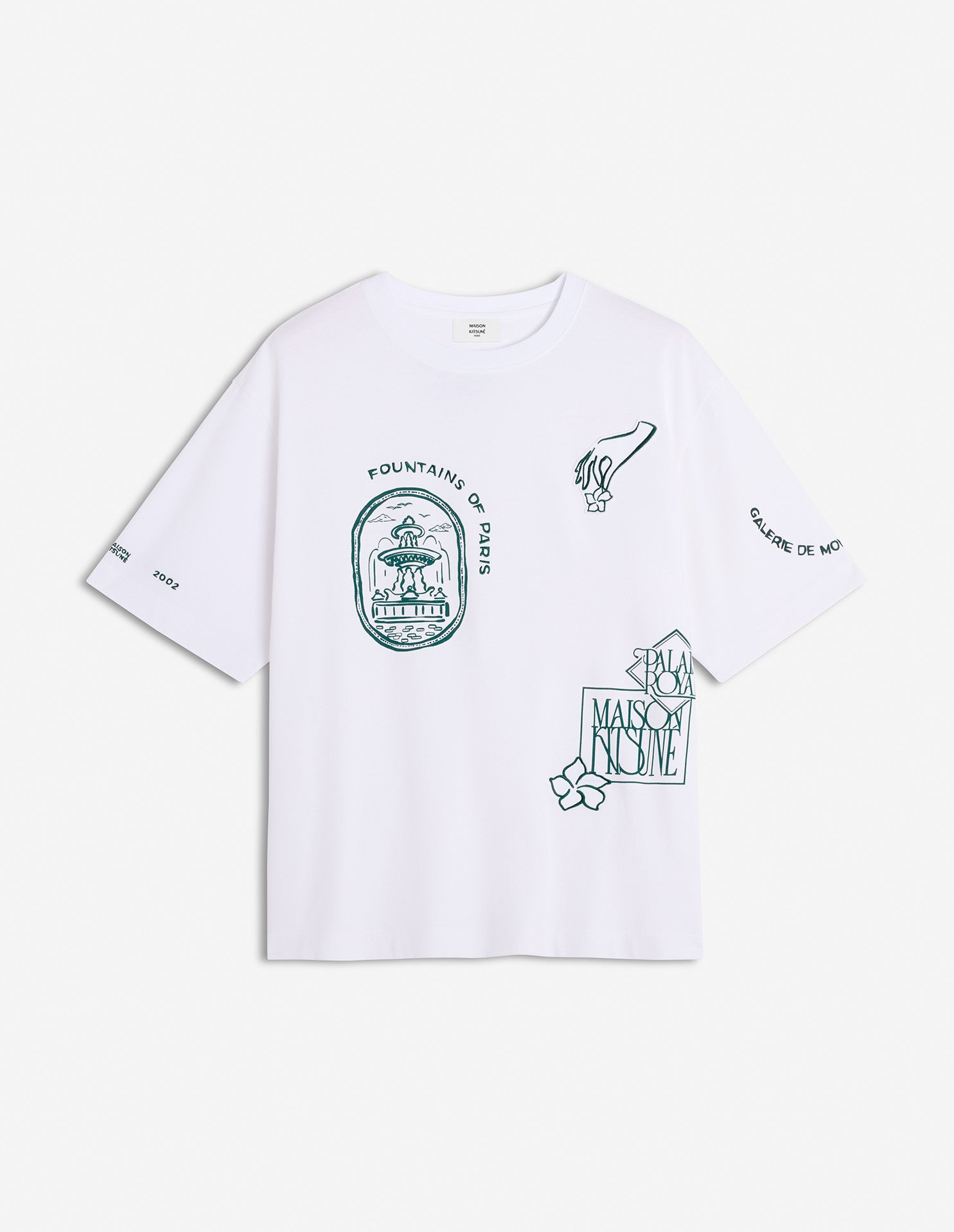 ART NOUVEAU STAMPS OVERSIZE TEE-SHIRT