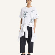 ART NOUVEAU STAMPS OVERSIZE TEE-SHIRT