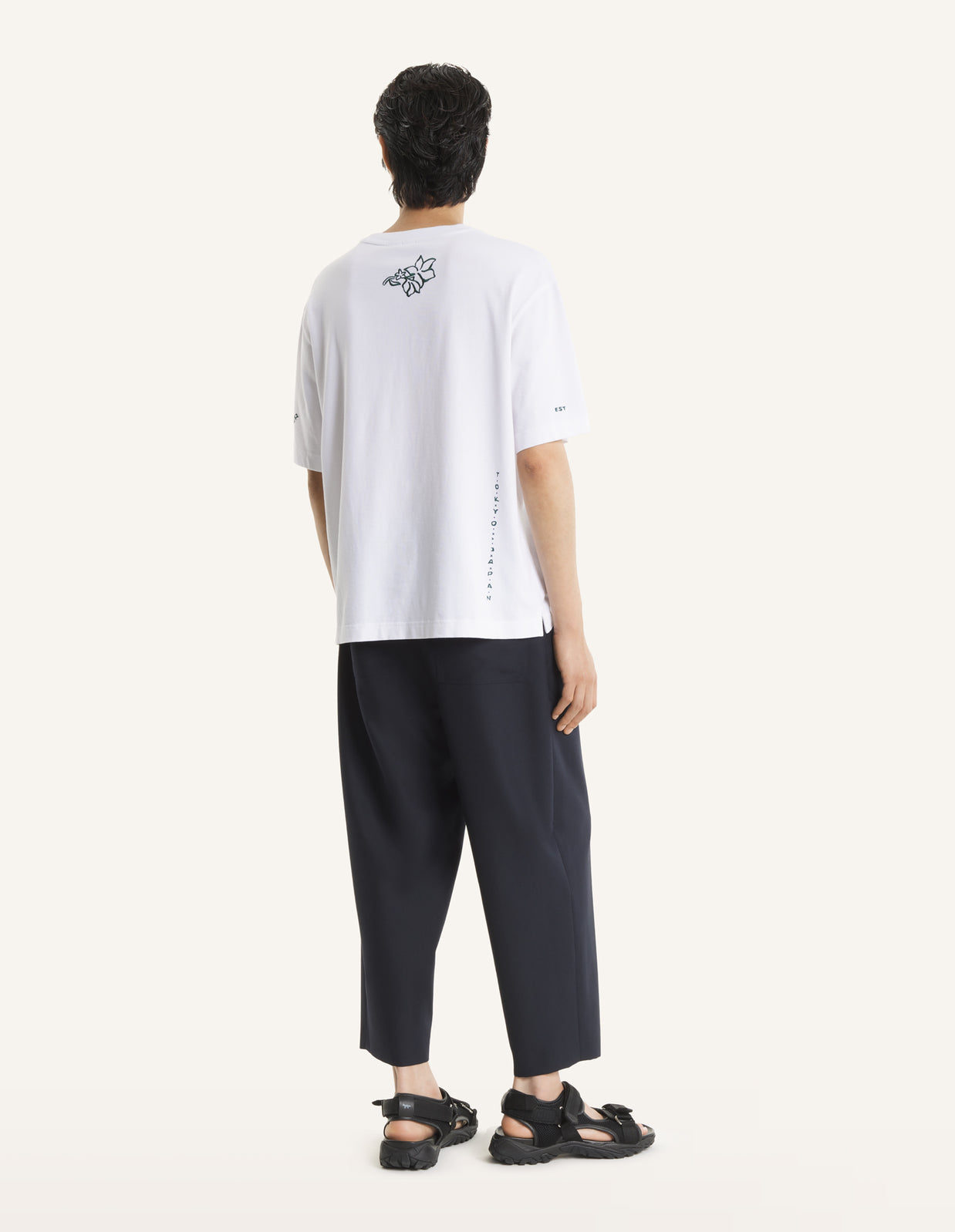 ART NOUVEAU STAMPS OVERSIZE TEE-SHIRT