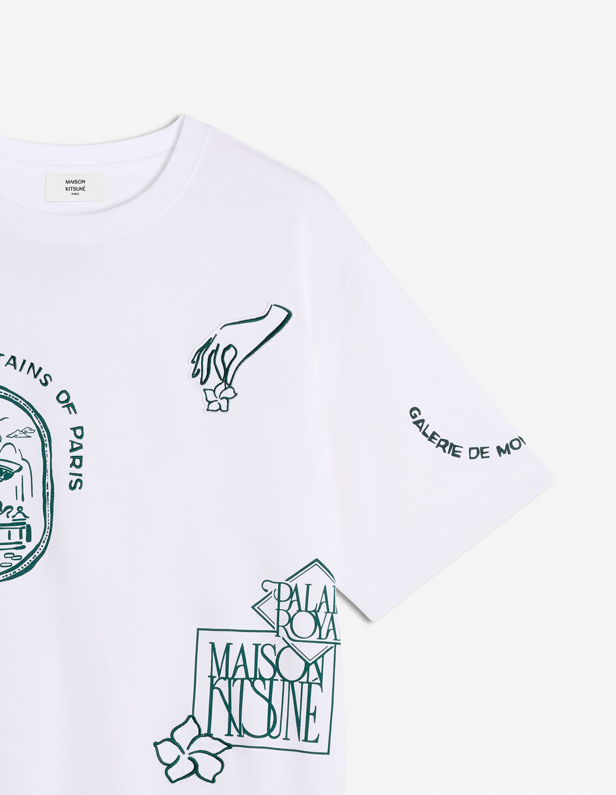 ART NOUVEAU STAMPS OVERSIZE TEE-SHIRT