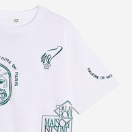 ART NOUVEAU STAMPS OVERSIZE TEE-SHIRT