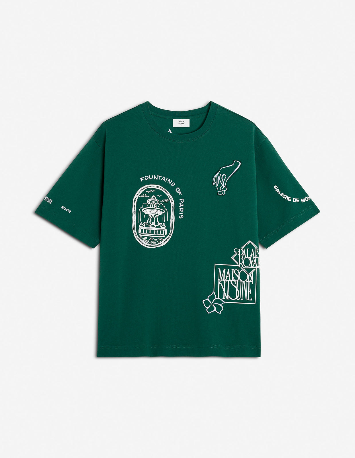 ART NOUVEAU STAMPS OVERSIZE TEE-SHIRT