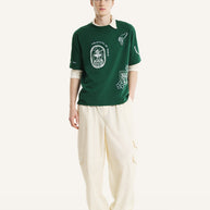 ART NOUVEAU STAMPS OVERSIZE TEE-SHIRT