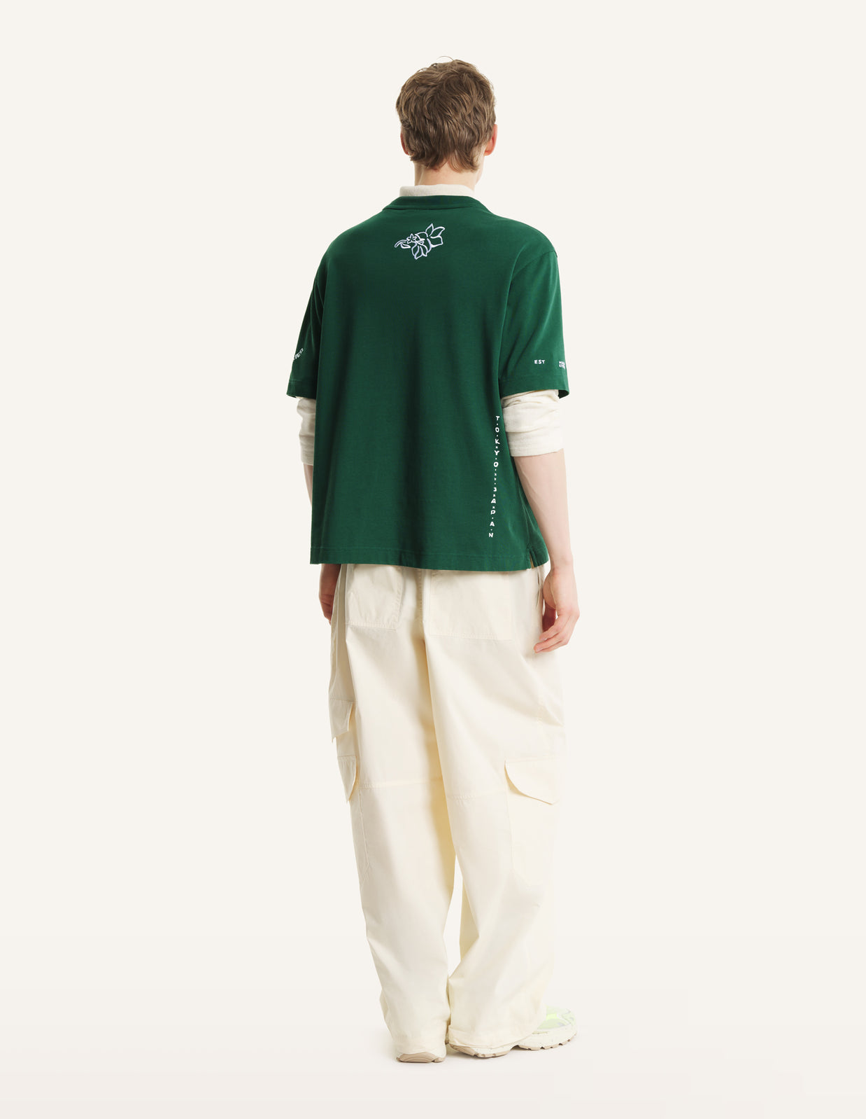 ART NOUVEAU STAMPS OVERSIZE TEE-SHIRT