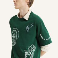 ART NOUVEAU STAMPS OVERSIZE TEE-SHIRT