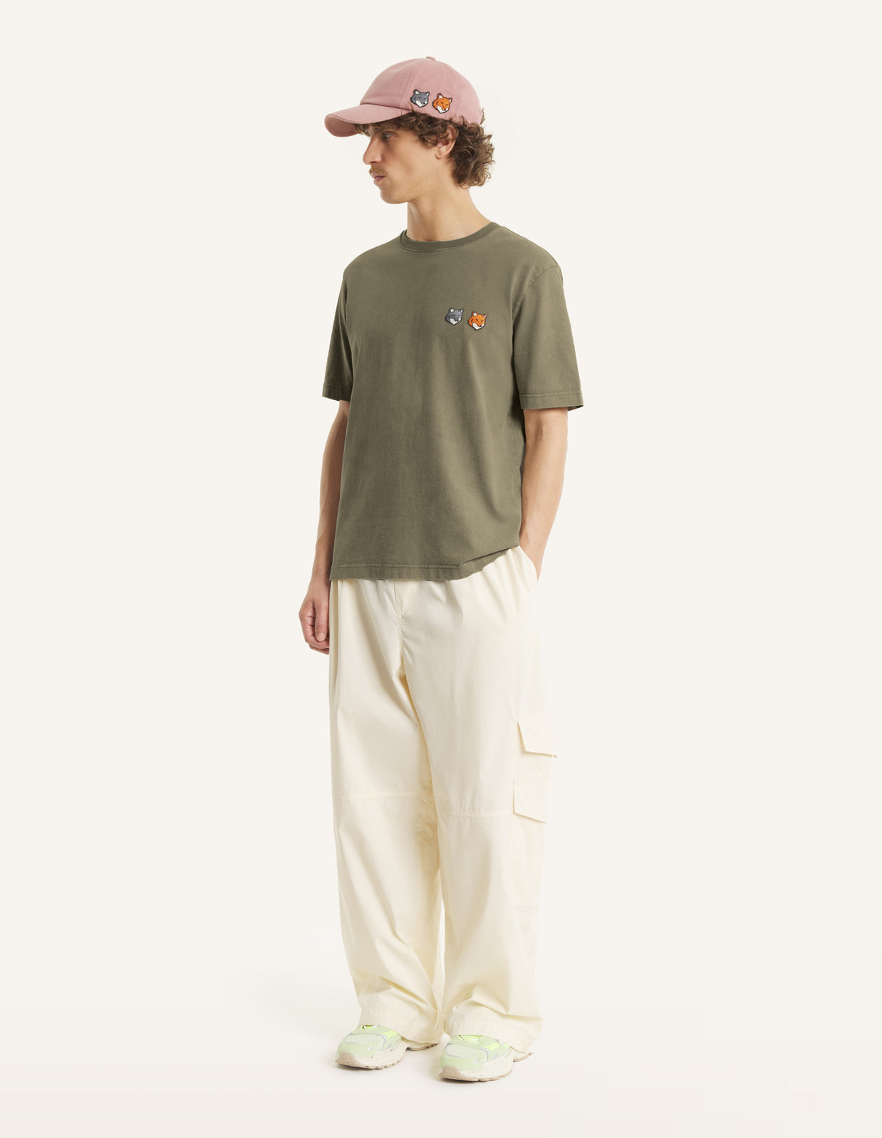 DOUBLE FOX HEAD FADED COMFORT TEE-SHIRT