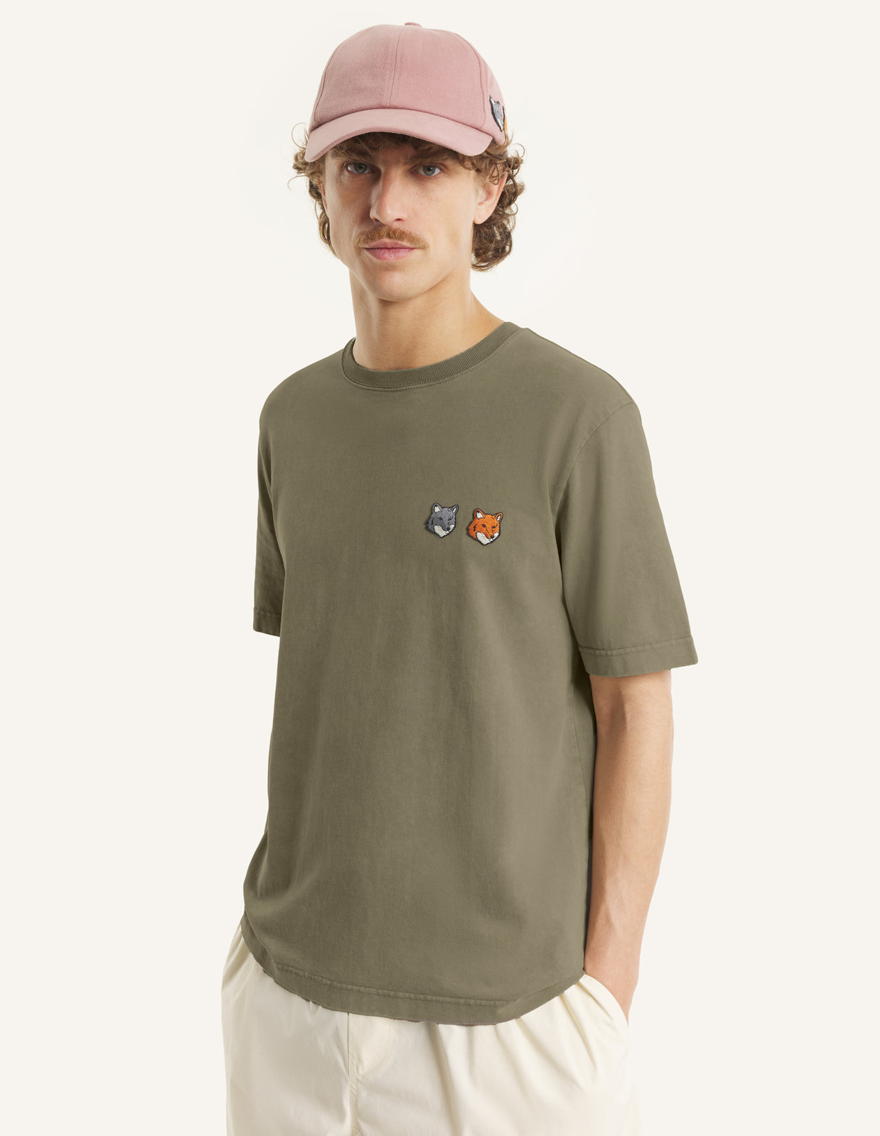 DOUBLE FOX HEAD FADED COMFORT TEE-SHIRT