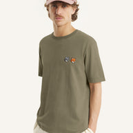 DOUBLE FOX HEAD FADED COMFORT TEE-SHIRT