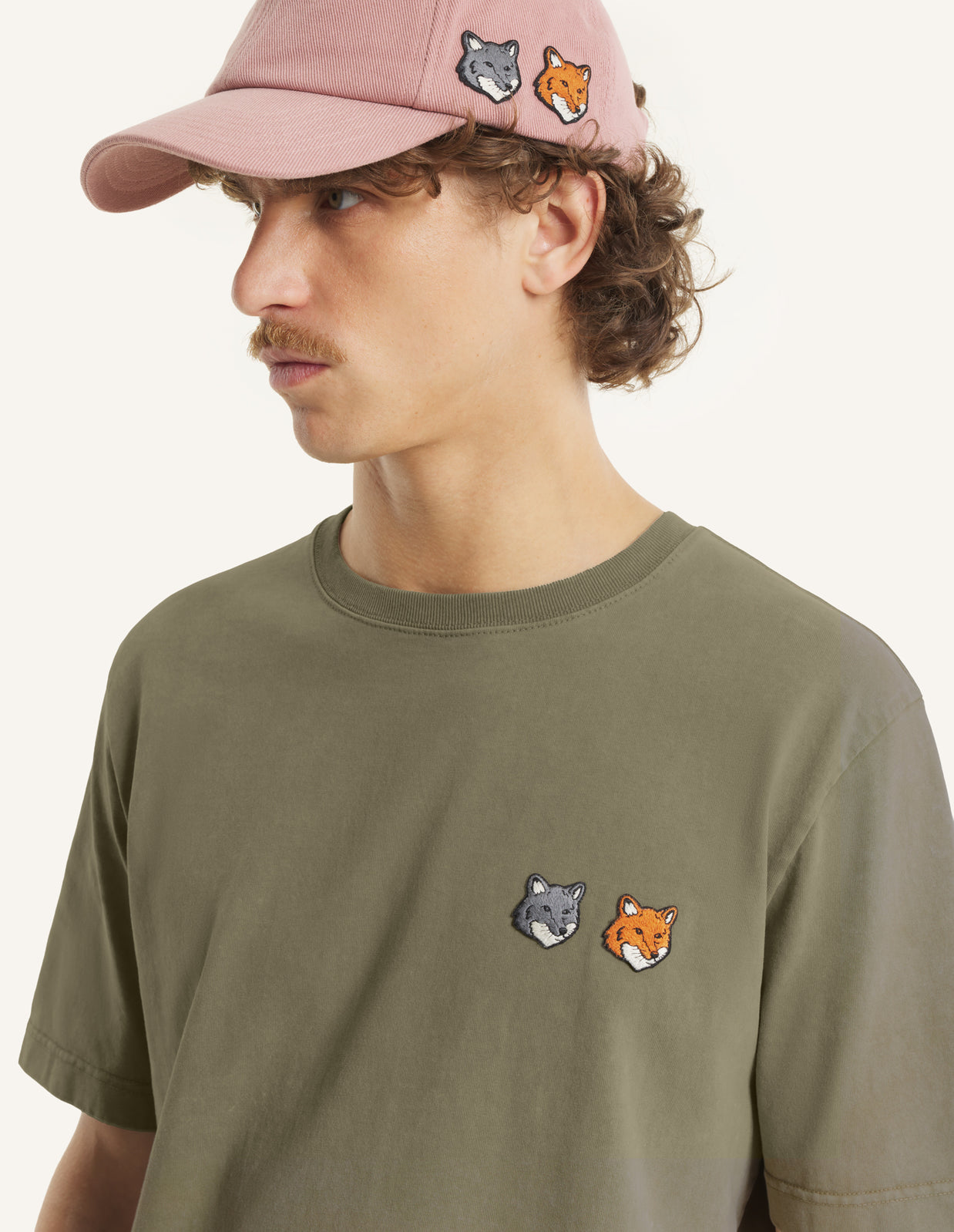 DOUBLE FOX HEAD FADED COMFORT TEE-SHIRT