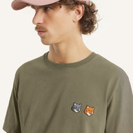 DOUBLE FOX HEAD FADED COMFORT TEE-SHIRT
