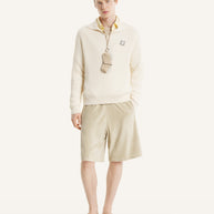 FOX HEAD COTTON RIBBED POLO JUMPER