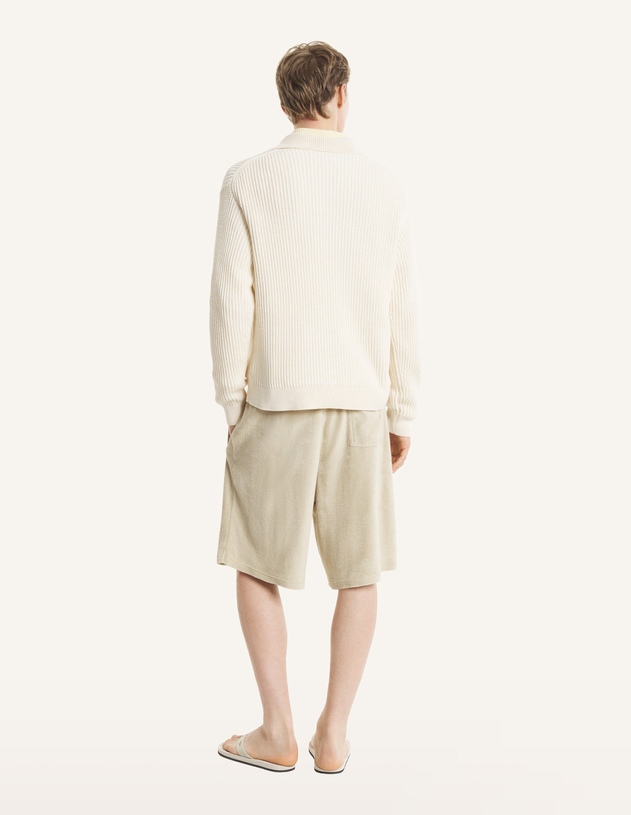 FOX HEAD COTTON RIBBED POLO JUMPER