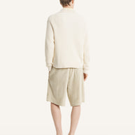 FOX HEAD COTTON RIBBED POLO JUMPER