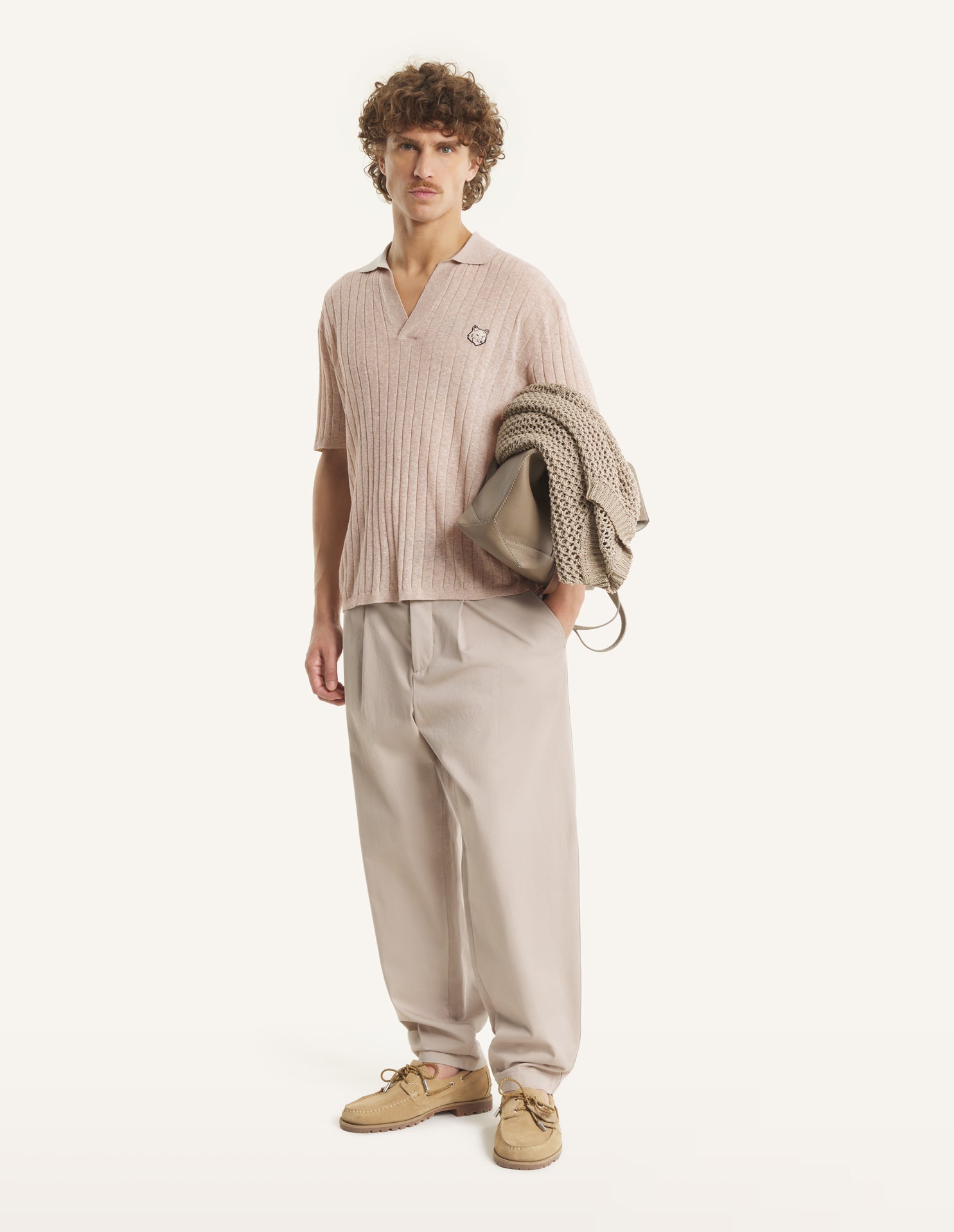 LINEN COTTON SHORT SLEEVE POLO