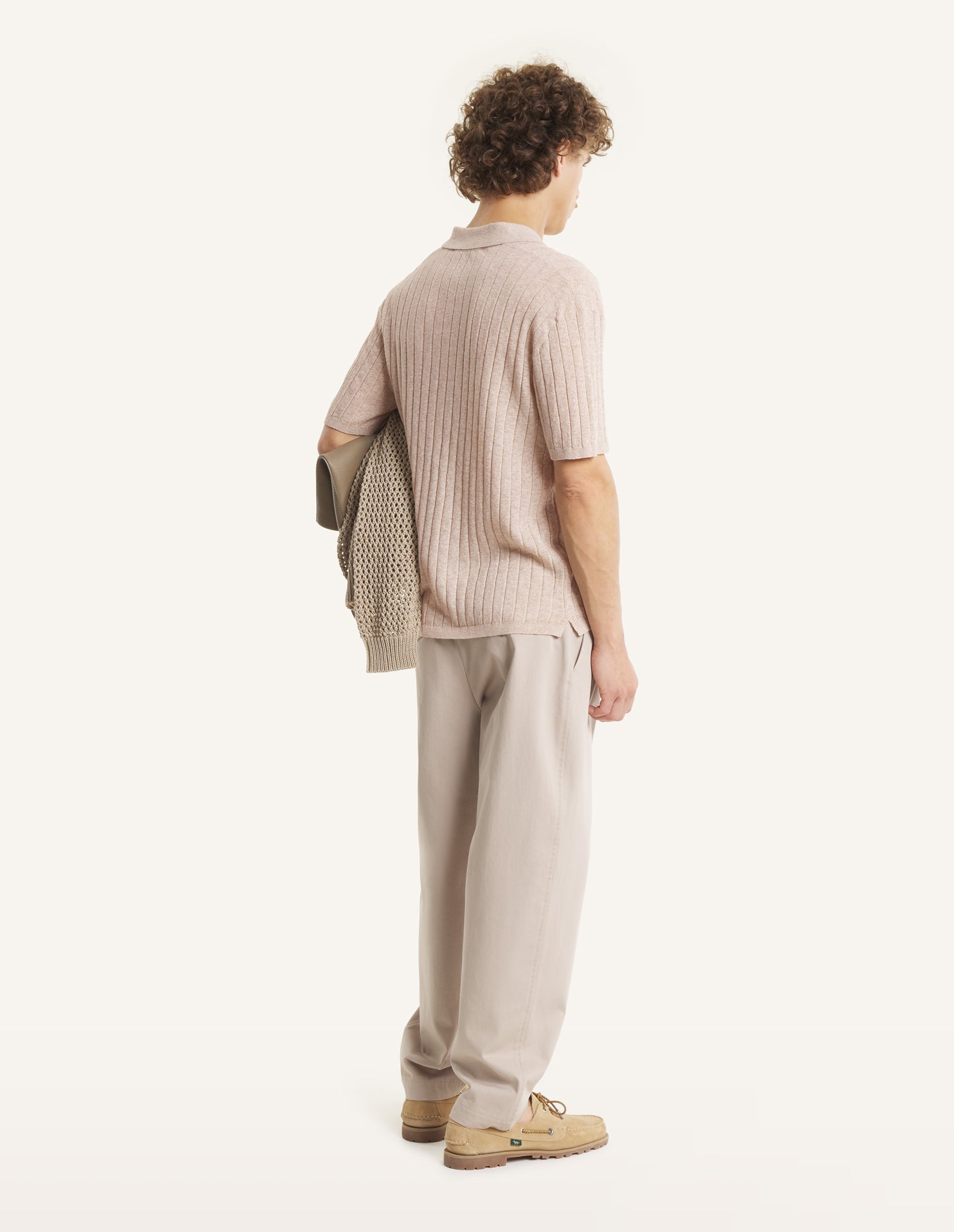 LINEN COTTON SHORT SLEEVE POLO