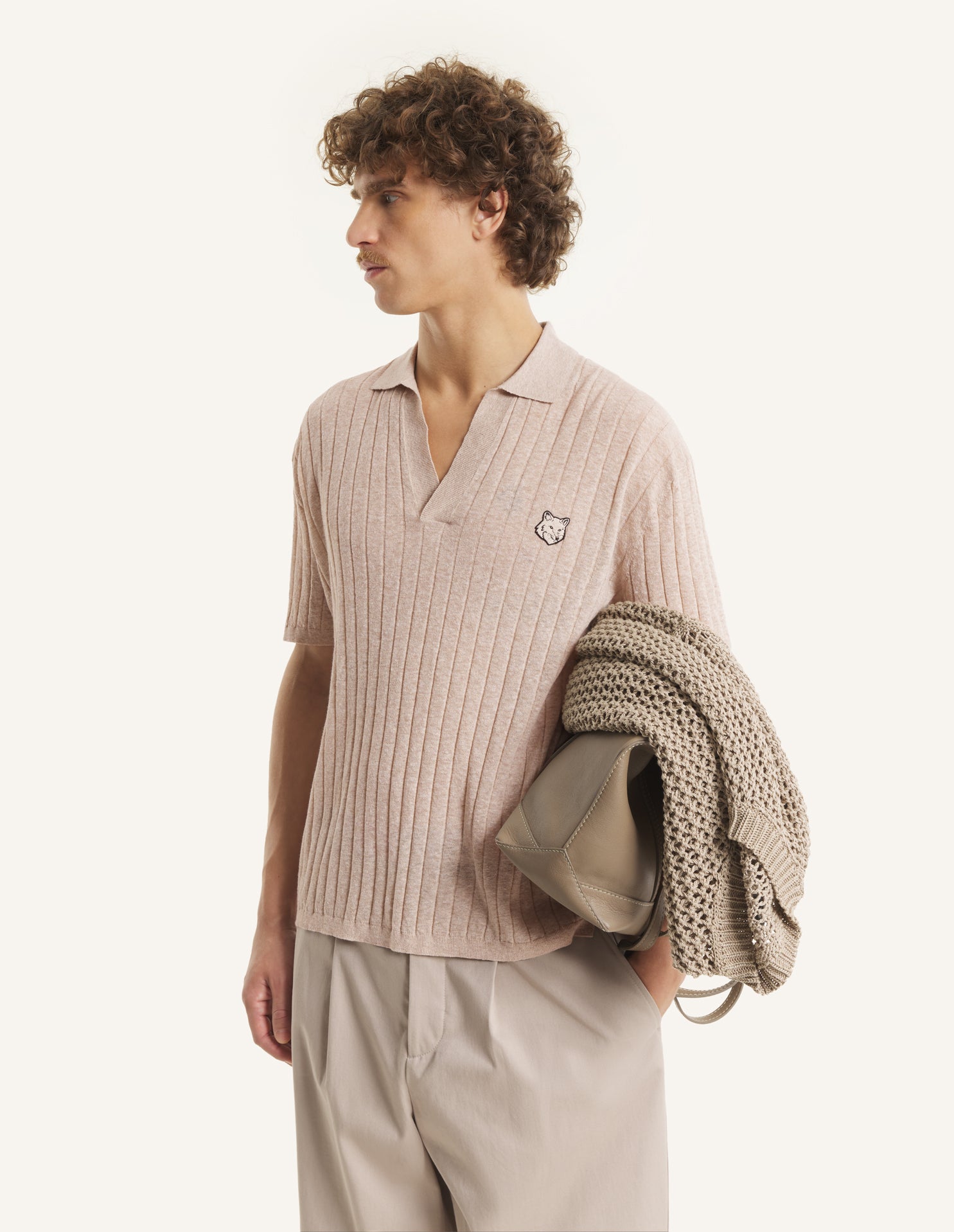 LINEN COTTON SHORT SLEEVE POLO