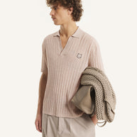 LINEN COTTON SHORT SLEEVE POLO