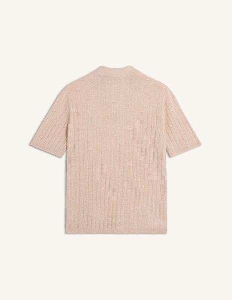 LINEN COTTON SHORT SLEEVE POLO