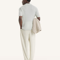 LINEN COTTON SHORT SLEEVE POLO