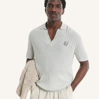 LINEN COTTON SHORT SLEEVE POLO