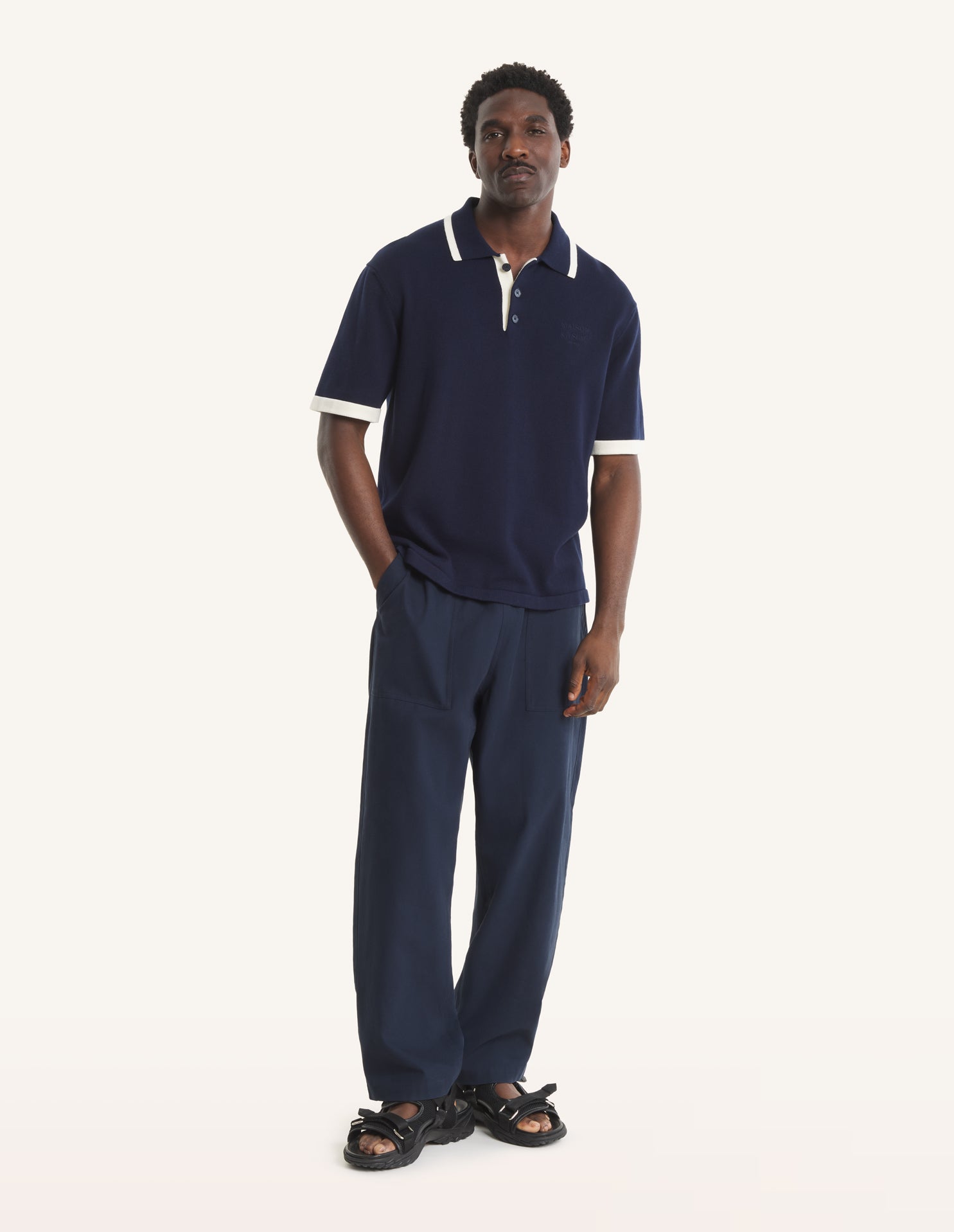 COTTON KNITTED COMFORT POLO