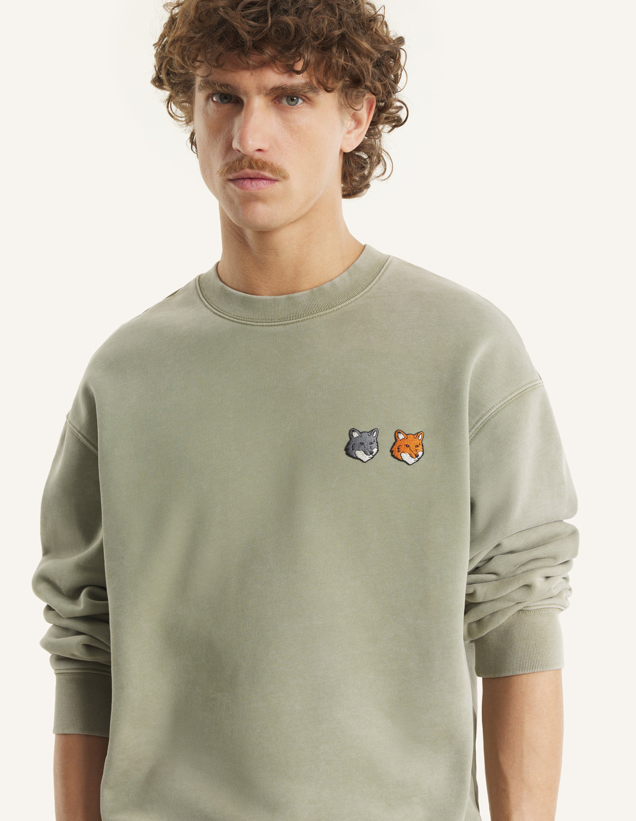 DOUBLE FOX HEAD FADED COMFORT SWEATSHIRT