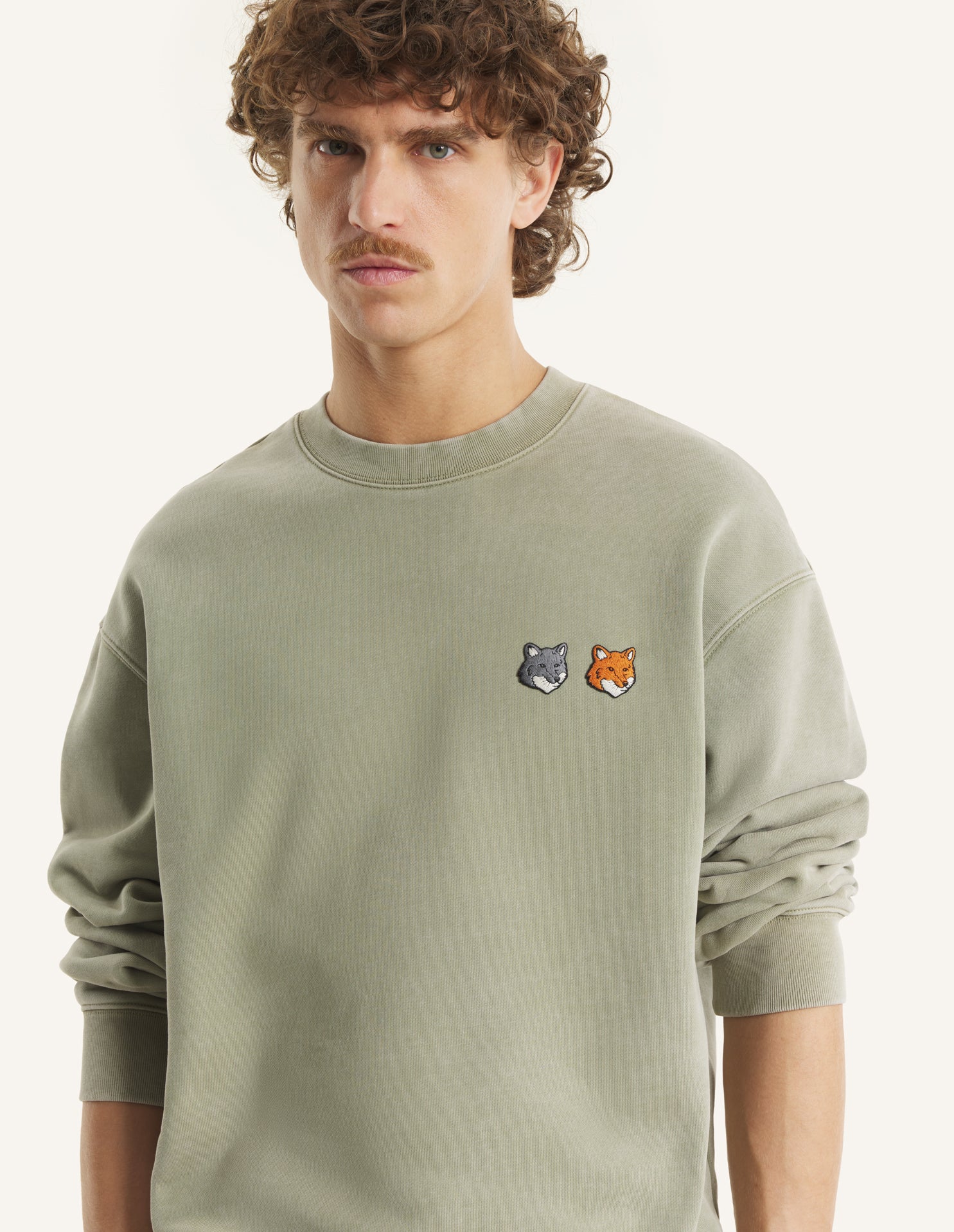 DOUBLE FOX HEAD FADED COMFORT SWEATSHIRT