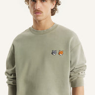 DOUBLE FOX HEAD FADED COMFORT SWEATSHIRT