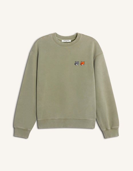 DOUBLE FOX HEAD FADED COMFORT SWEATSHIRT