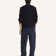 FOX HEAD COTTON RIBBED CARDIGAN