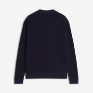 FOX HEAD COTTON RIBBED CARDIGAN