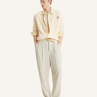 FOX HEAD COTTON RIBBED CARDIGAN