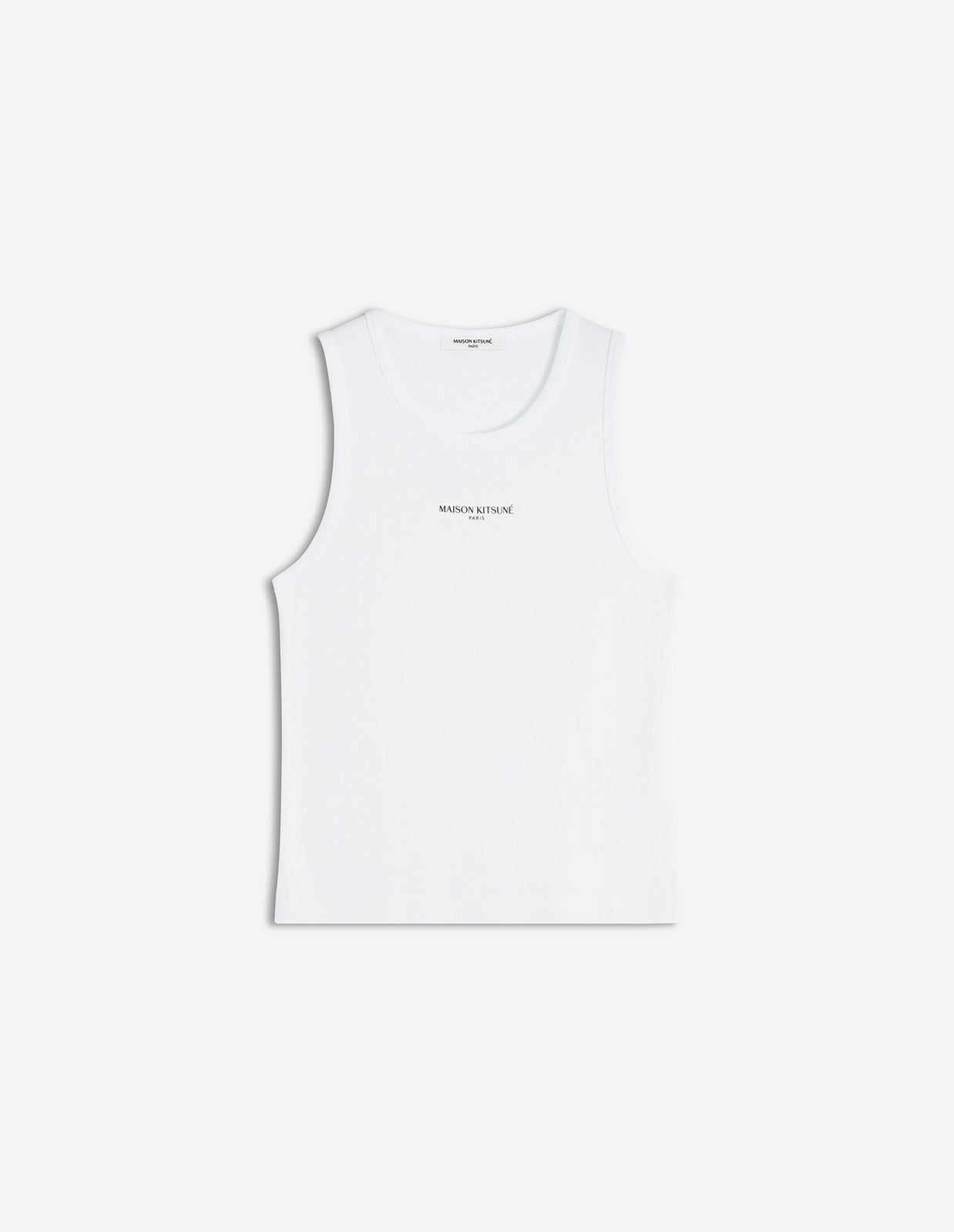MAISON KITSUNÉ PARIS RIBBED TANK TOP