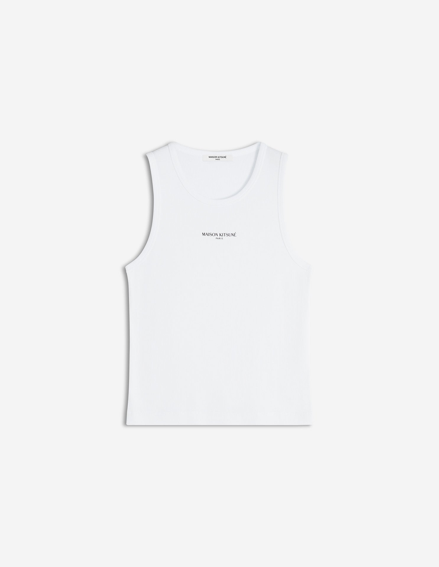 MAISON KITSUNÉ PARIS RIBBED TANK TOP