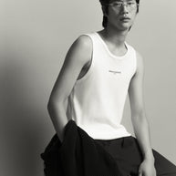 MAISON KITSUNÉ PARIS RIBBED TANK TOP