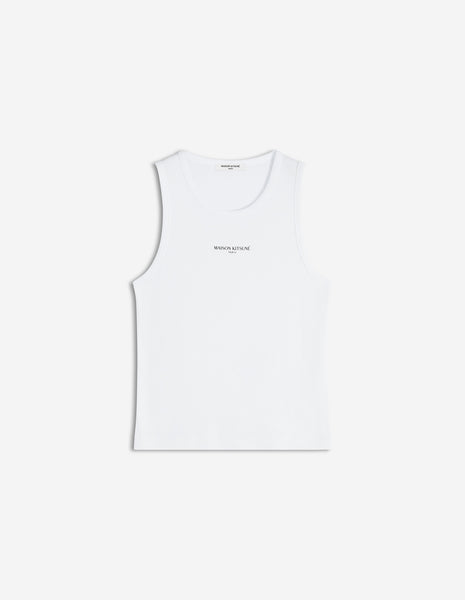 MAISON KITSUNÉ PARIS RIBBED TANK TOP