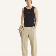 MAISON KITSUNÉ PARIS RIBBED TANK TOP