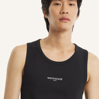 MAISON KITSUNÉ PARIS RIBBED TANK TOP