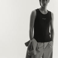 MAISON KITSUNÉ PARIS RIBBED TANK TOP