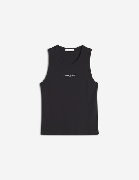 MAISON KITSUNÉ PARIS RIBBED TANK TOP